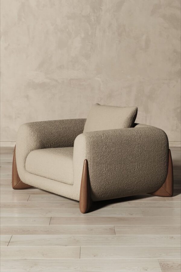 Barrel lounger Accent Chair