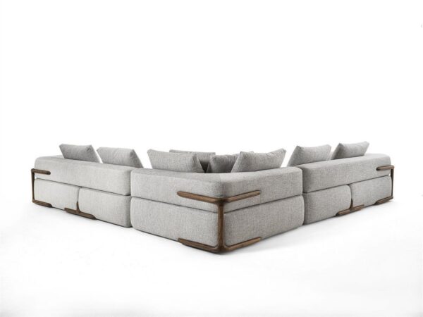 Modern Grey L-Shaped Sofa
