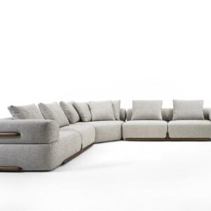 Modern Grey L-Shaped Sofa
