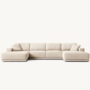 Modular cream couch