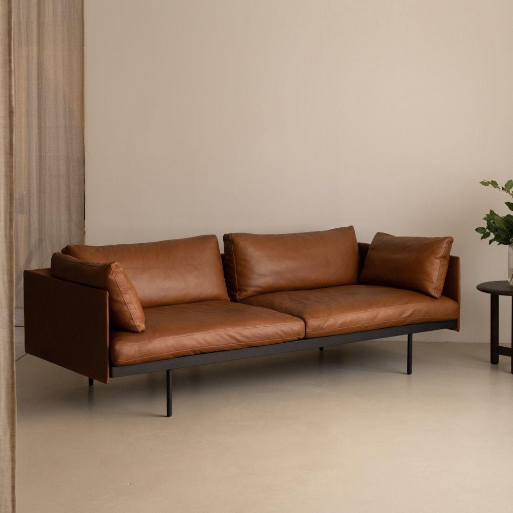 Cognac Leather Couch